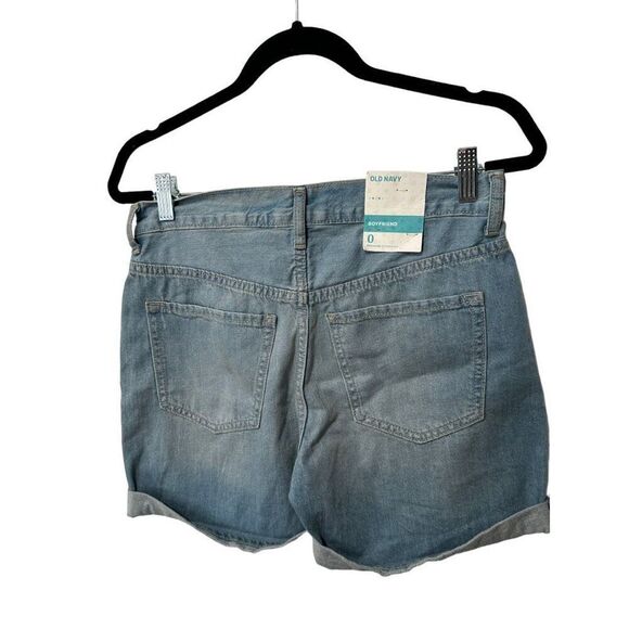 NWT New Old Navy Size 0 Regular Boyfriend denim Distressed shorts - Picture 5 of 9